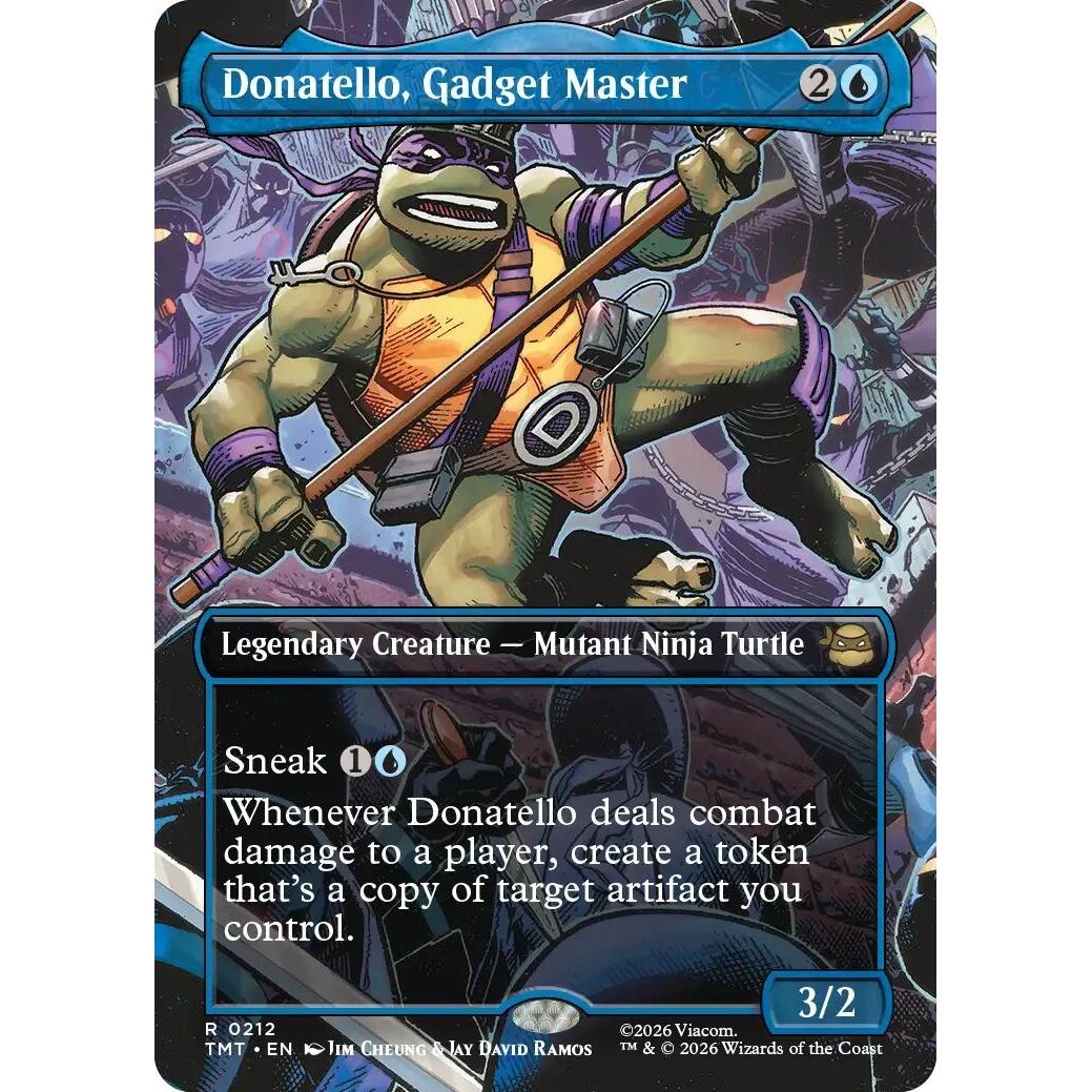 Image for Donatello, Gadget Master (Borderless) (212) (Teenage Mutant Ninja Turtles) - Magic: The Gathering