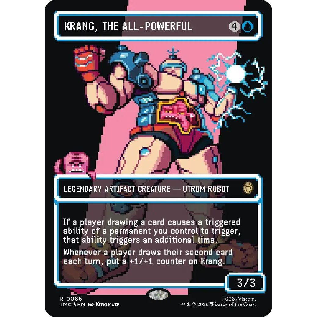 Image for Krang, the All-Powerful (Borderless) (Surge Foil) (86) (Teenage Mutant Ninja Turtles) - Magic: The Gathering