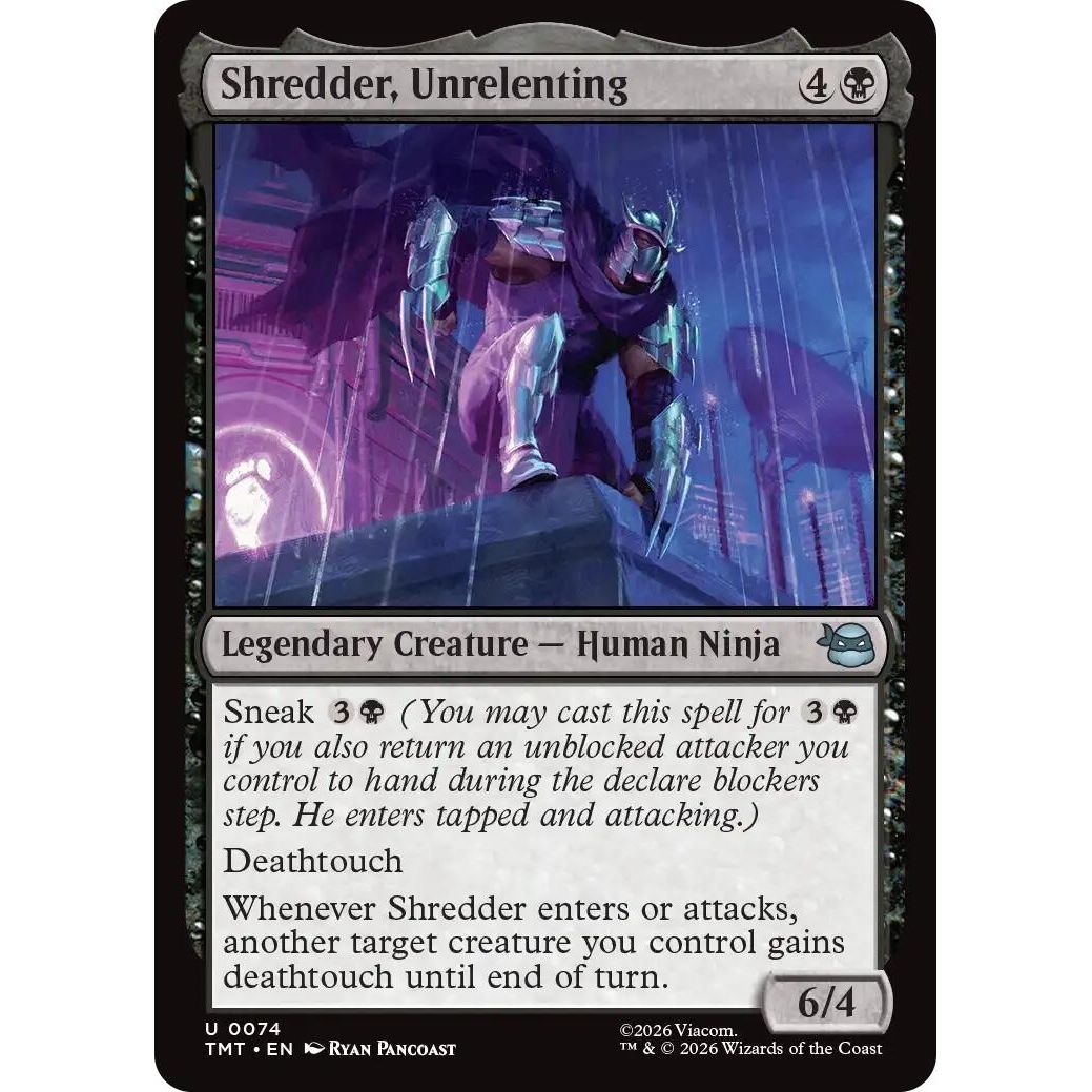 Image for Shredder, Unrelenting (74) (Teenage Mutant Ninja Turtles) - Magic: The Gathering
