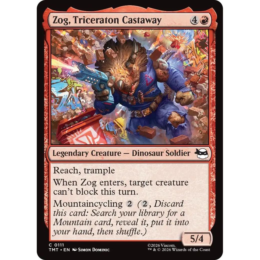 Image for Zog, Triceraton Castaway (111) (Teenage Mutant Ninja Turtles) - Magic: The Gathering