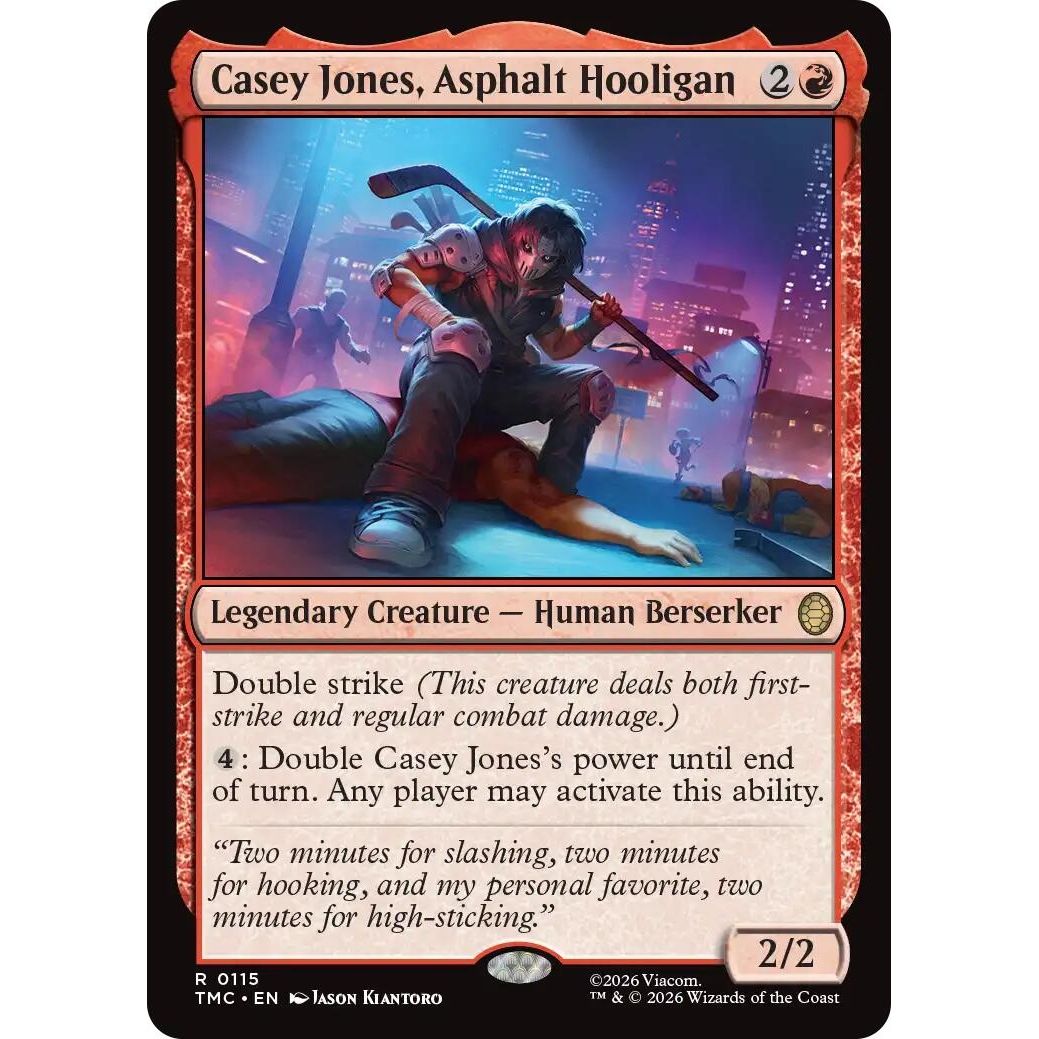 Image for Casey Jones, Asphalt Hooligan (115) (Teenage Mutant Ninja Turtles) - Magic: The Gathering