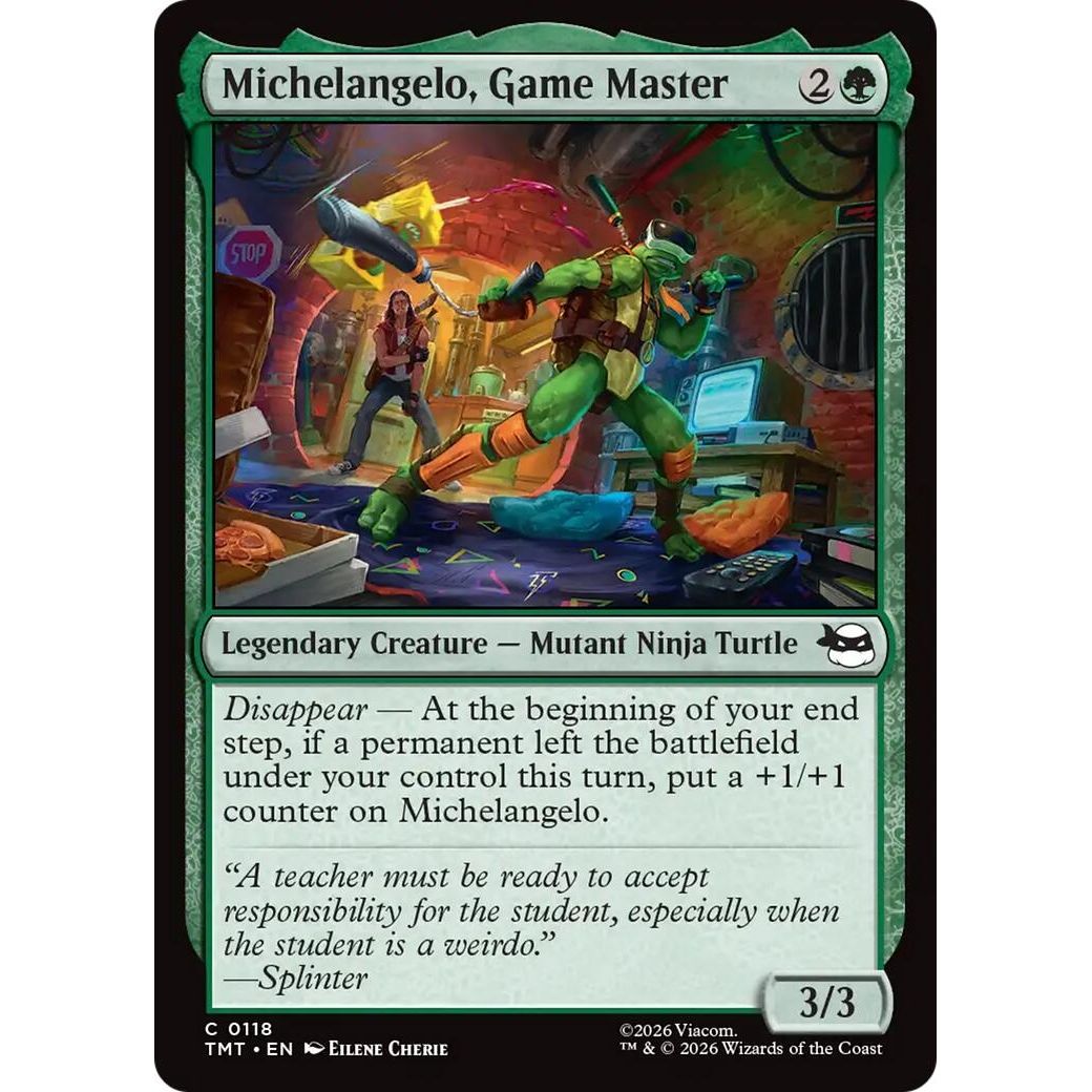 Image for Michelangelo, Game Master (118) (Teenage Mutant Ninja Turtles) - Magic: The Gathering