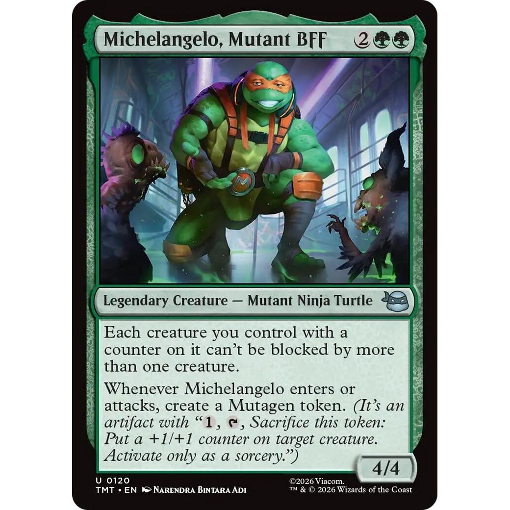 Image for Michelangelo, Mutant BFF (120) (Teenage Mutant Ninja Turtles) - Magic: The Gathering