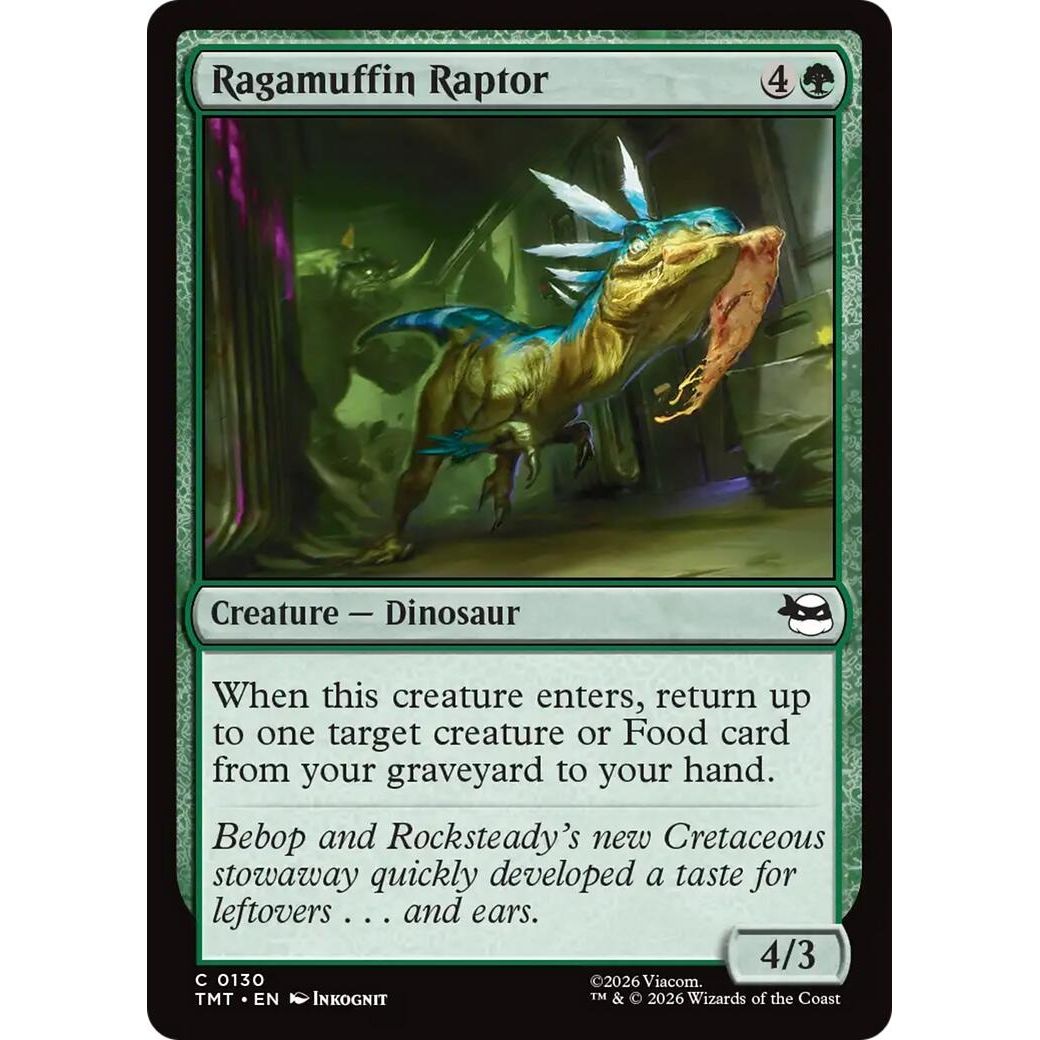 Image for Ragamuffin Raptor (130) (Teenage Mutant Ninja Turtles) - Magic: The Gathering