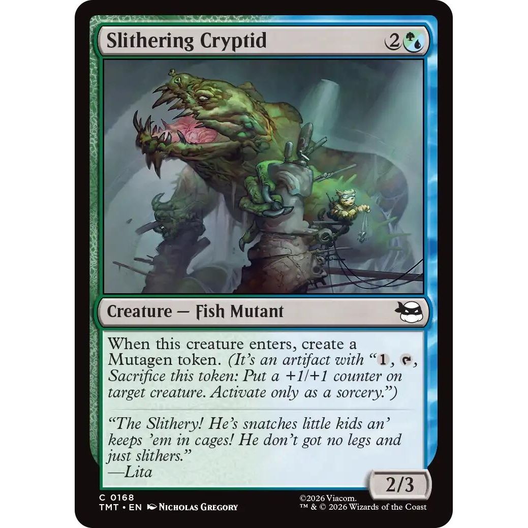 Image for Slithering Cryptid (168) (Teenage Mutant Ninja Turtles) - Magic: The Gathering