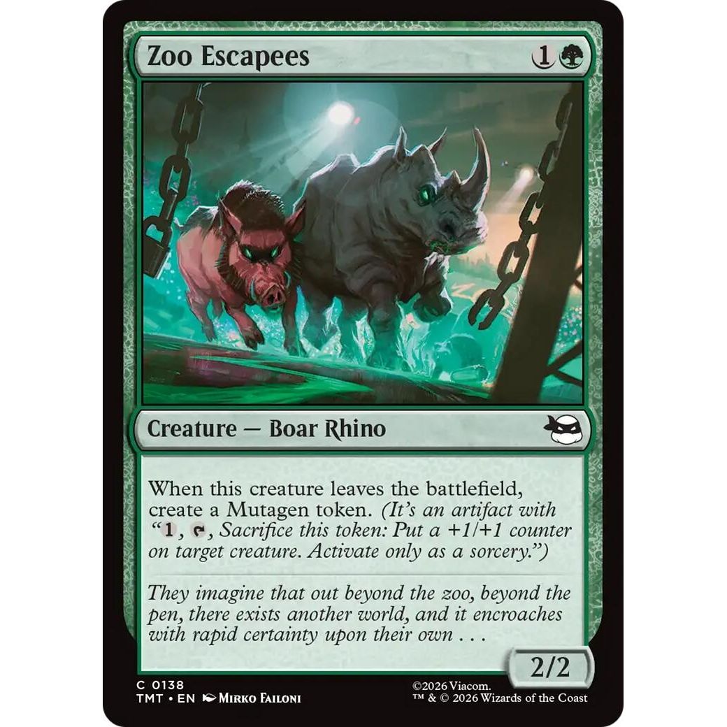 Image for Zoo Escapees (138) (Teenage Mutant Ninja Turtles) - Magic: The Gathering