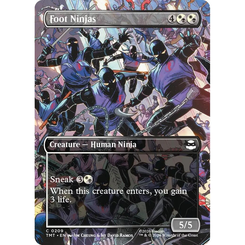 Image for Foot Ninjas (Borderless) (209) (Teenage Mutant Ninja Turtles) - Magic: The Gathering