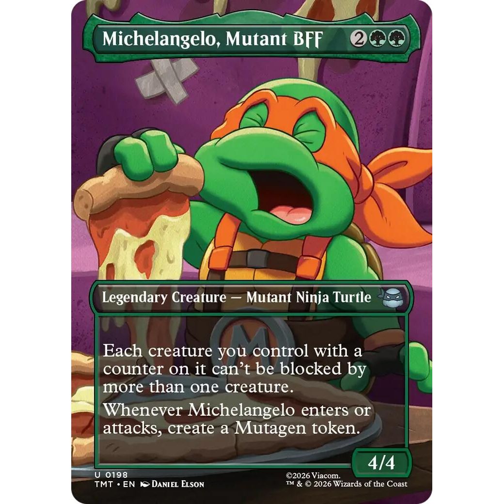 Image for Michelangelo, Mutant BFF (Borderless) (198) (Teenage Mutant Ninja Turtles) - Magic: The Gathering