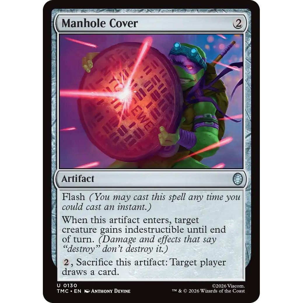 Image for Manhole Cover (130) (Teenage Mutant Ninja Turtles) - Magic: The Gathering