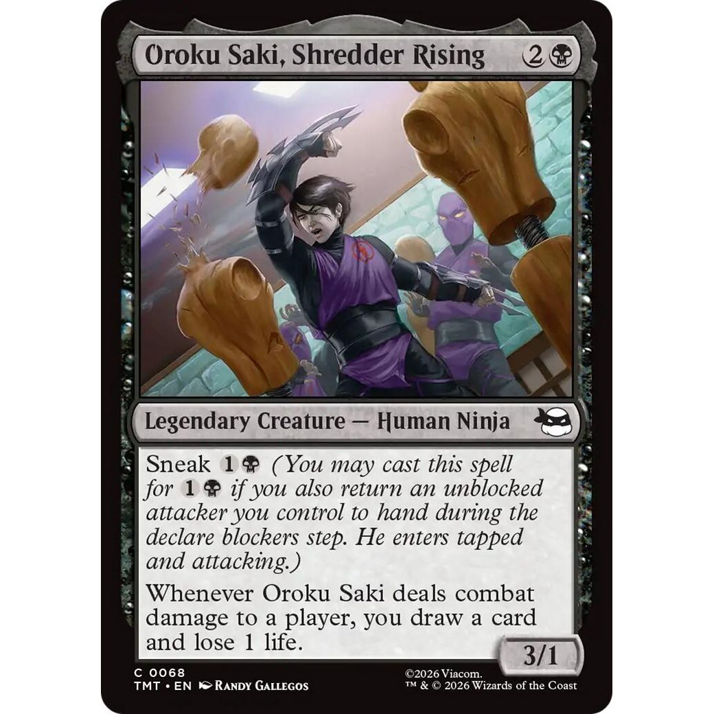 Image for Oroku Saki, Shredder Rising (68) (Teenage Mutant Ninja Turtles) - Magic: The Gathering
