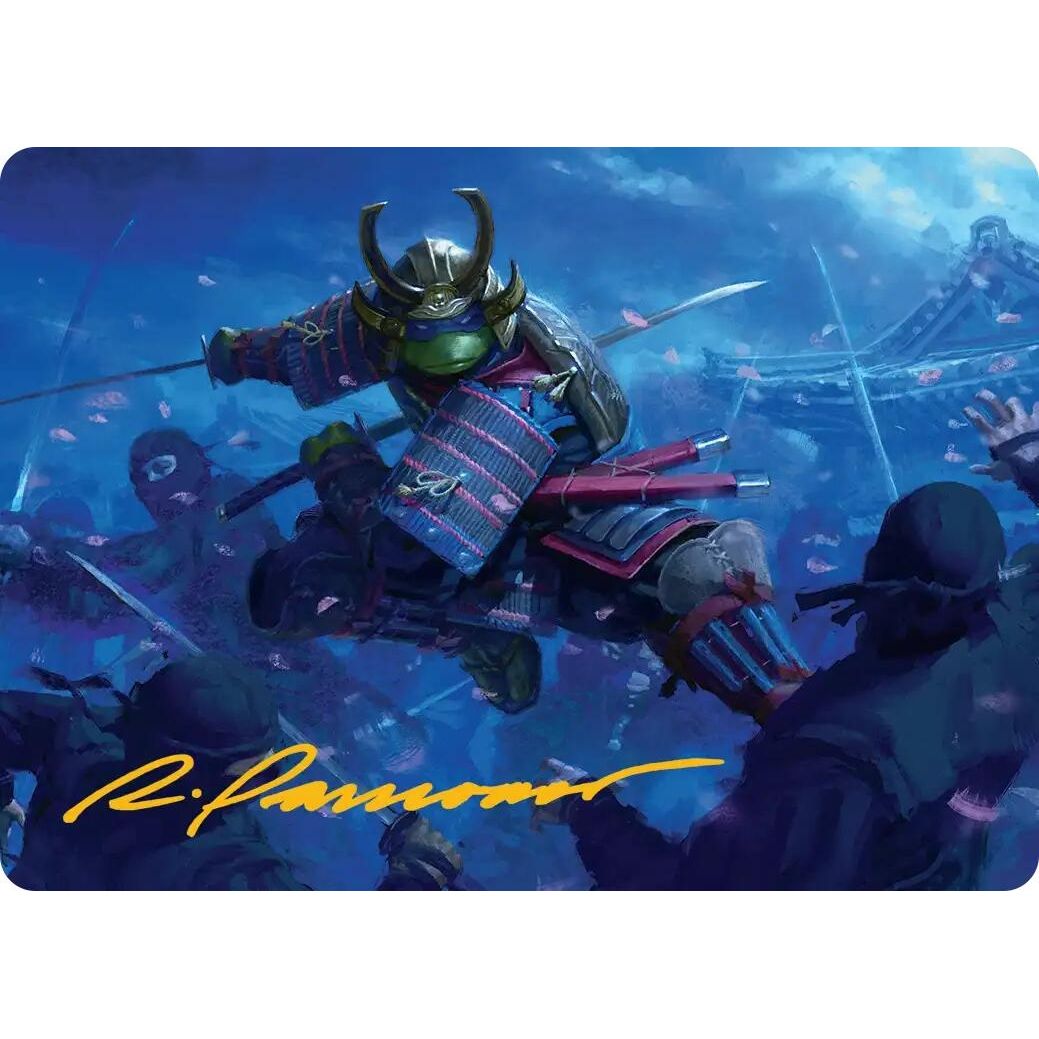 Image for Leonardo, Sewer Samurai Art Card (1/54) (Gold-Stamped Signature) (1) (Teenage Mutant Ninja Turtles) - Magic: The Gathering