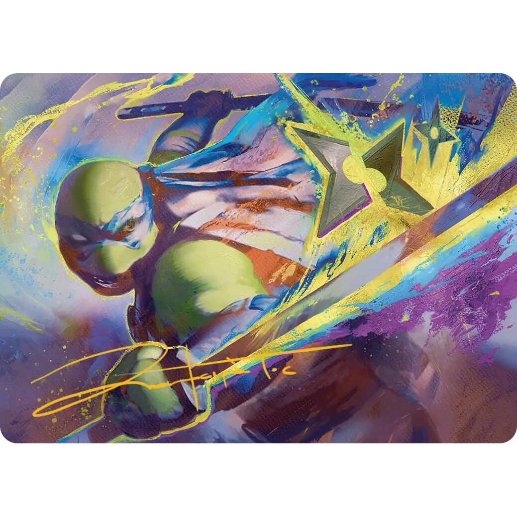 Image for Leonardo's Technique Art Card (Gold-Stamped Signature) (2) (Teenage Mutant Ninja Turtles) - Magic: The Gathering