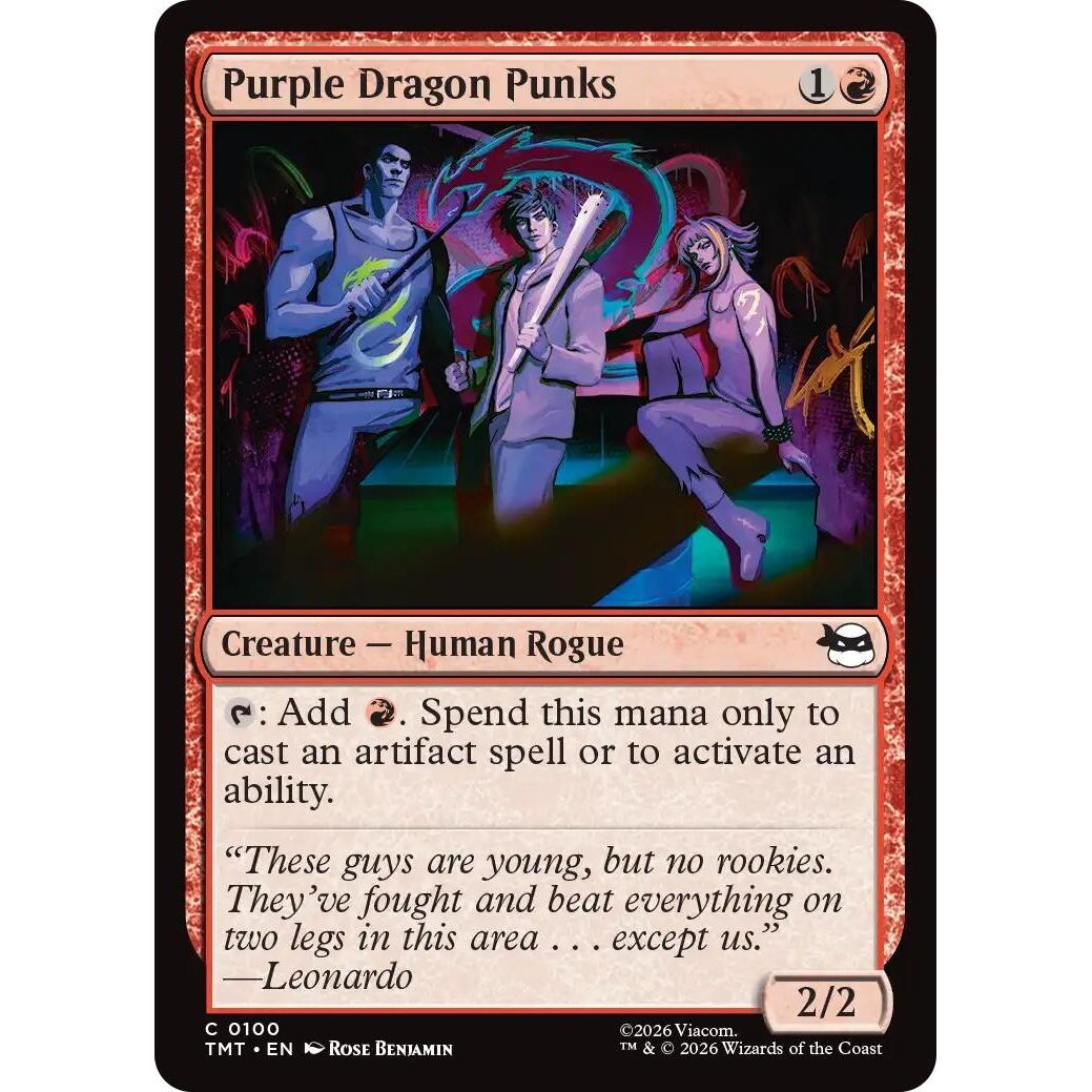 Image for Purple Dragon Punks (100) (Teenage Mutant Ninja Turtles) - Magic: The Gathering