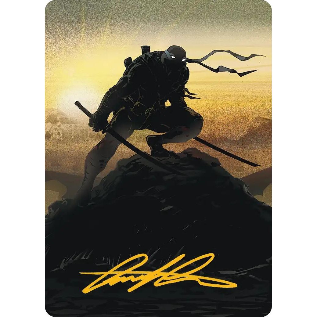 Image for Leonardo, Sewer Samurai Art Card (20/54) (Gold-Stamped Signature) (20) (Teenage Mutant Ninja Turtles) - Magic: The Gathering