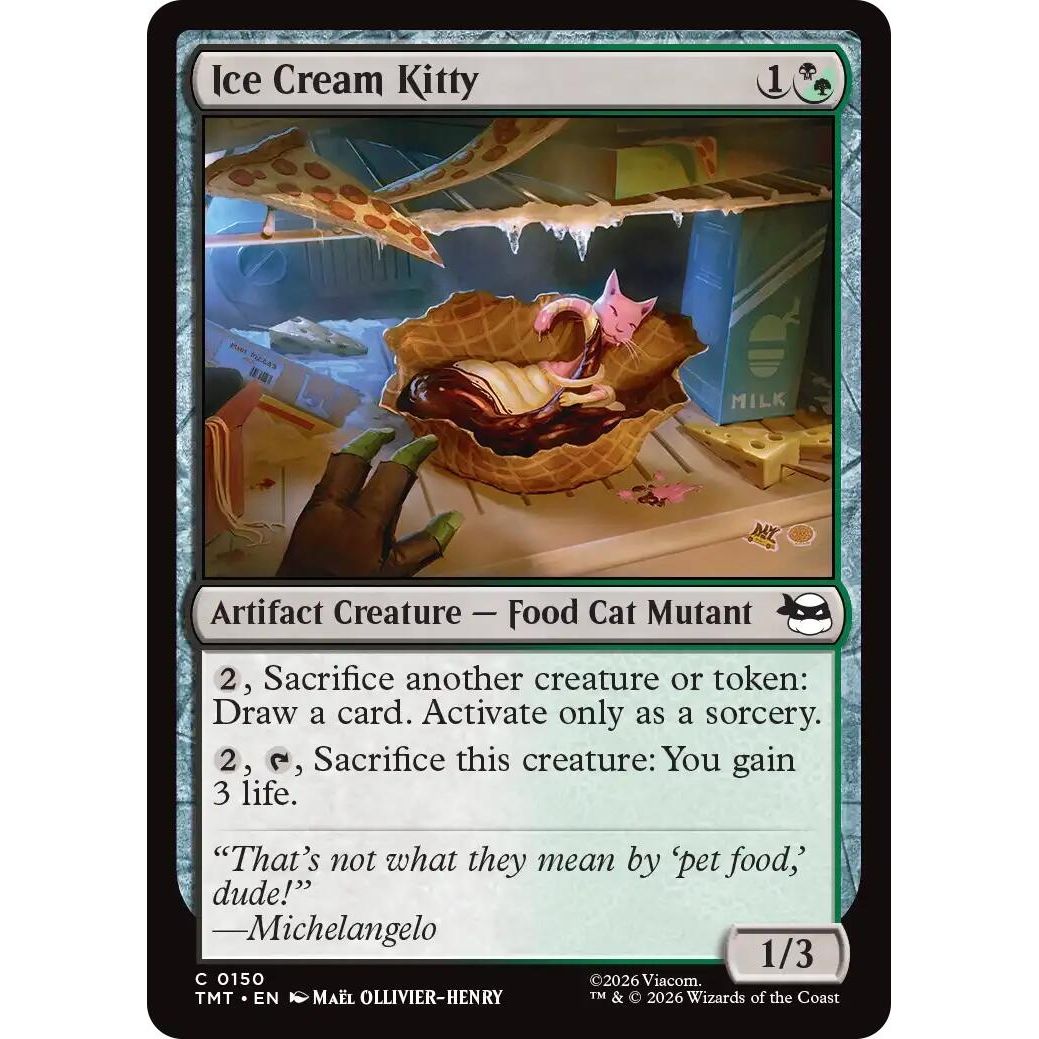 Image for Ice Cream Kitty (150) (Teenage Mutant Ninja Turtles) - Magic: The Gathering