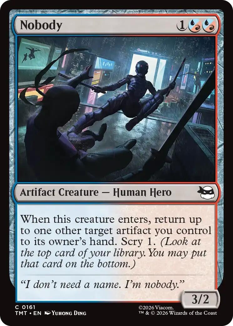 Image for Nobody (161) (Teenage Mutant Ninja Turtles) - Magic: The Gathering
