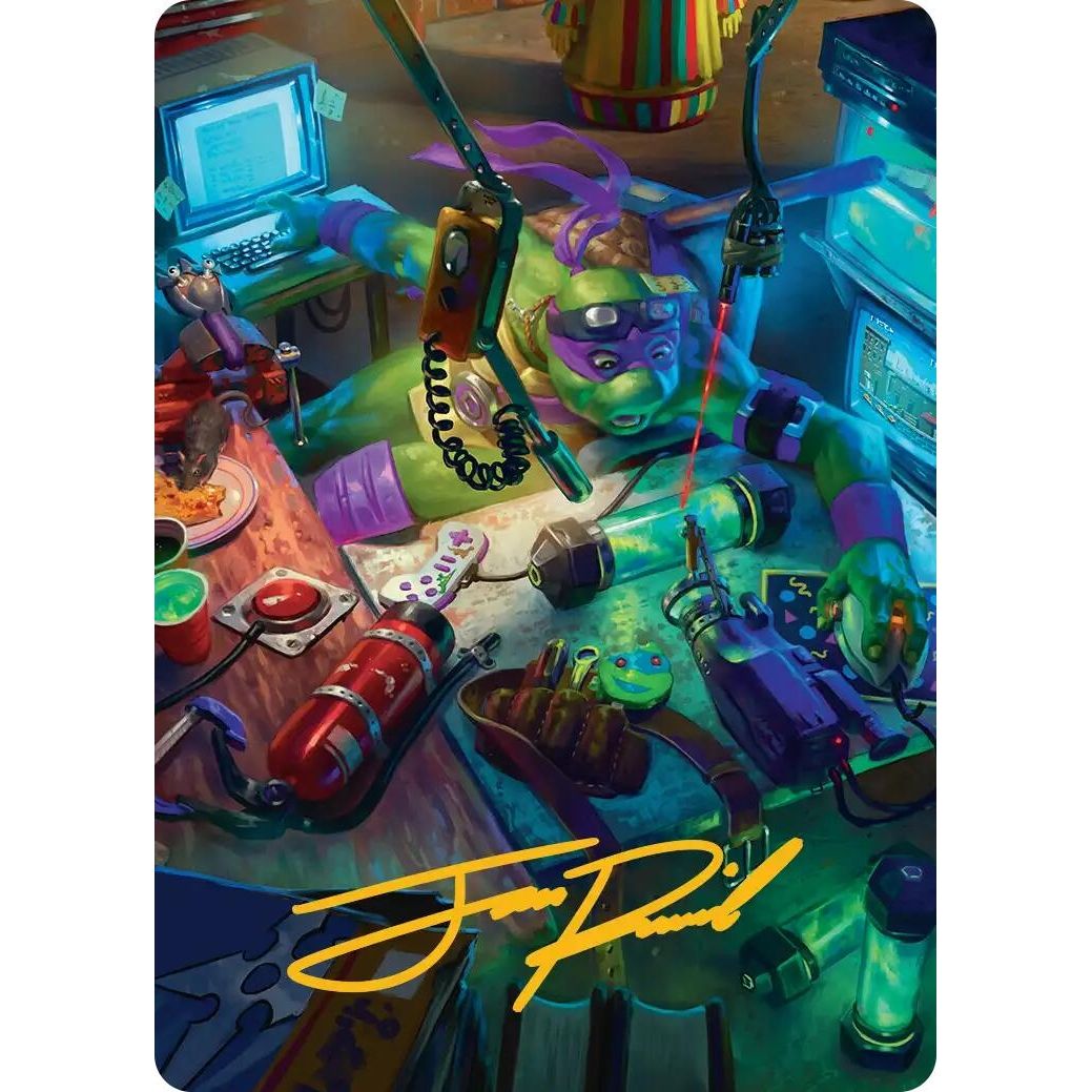 Image for Donatello, the Brains Art Card (Gold-Stamped Signature) (40) (Teenage Mutant Ninja Turtles) - Magic: The Gathering