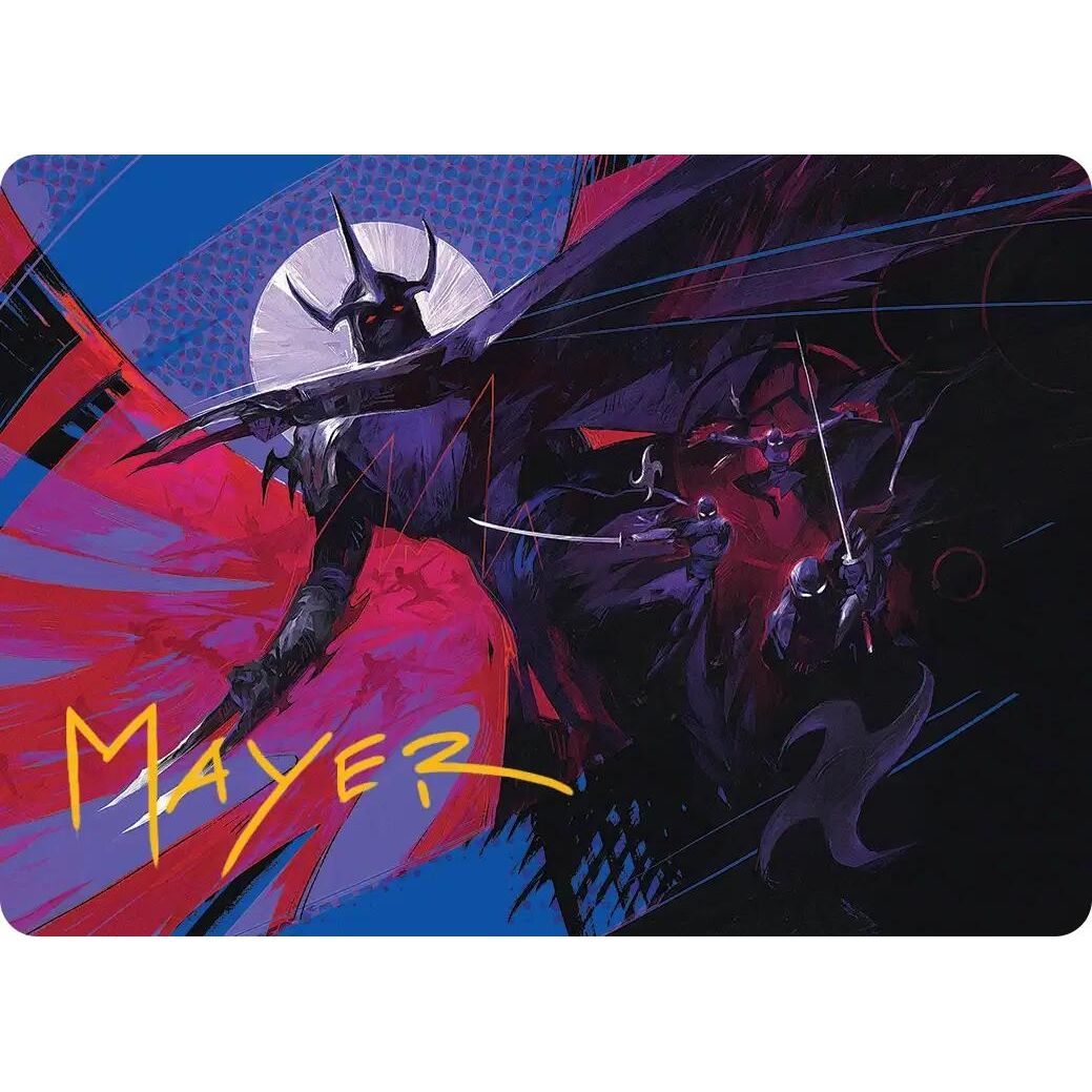 Image for Shredder's Technique Art Card (Gold-Stamped Signature) (7) (Teenage Mutant Ninja Turtles) - Magic: The Gathering