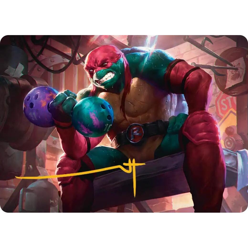 Image for Raphael, Tough Turtle Art Card (Gold-Stamped Signature) (9) (Teenage Mutant Ninja Turtles) - Magic: The Gathering
