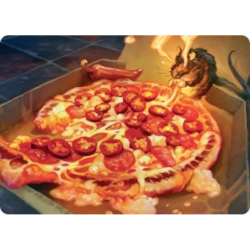 Image for Spicy Oatmeal Pizza Art Card (11) (Teenage Mutant Ninja Turtles) - Magic: The Gathering