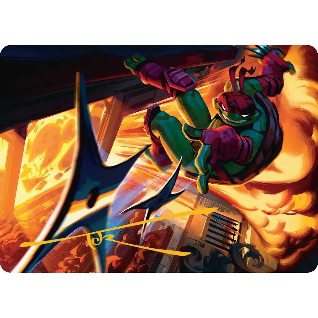 Image for Storm of Steel Art Card (Gold-Stamped Signature) (48) (Teenage Mutant Ninja Turtles) - Magic: The Gathering