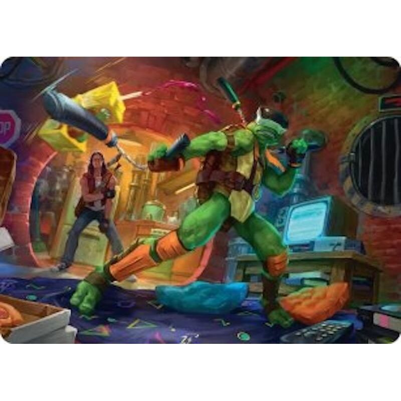 Image for Michelangelo, Game Master Art Card (13) (Teenage Mutant Ninja Turtles) - Magic: The Gathering