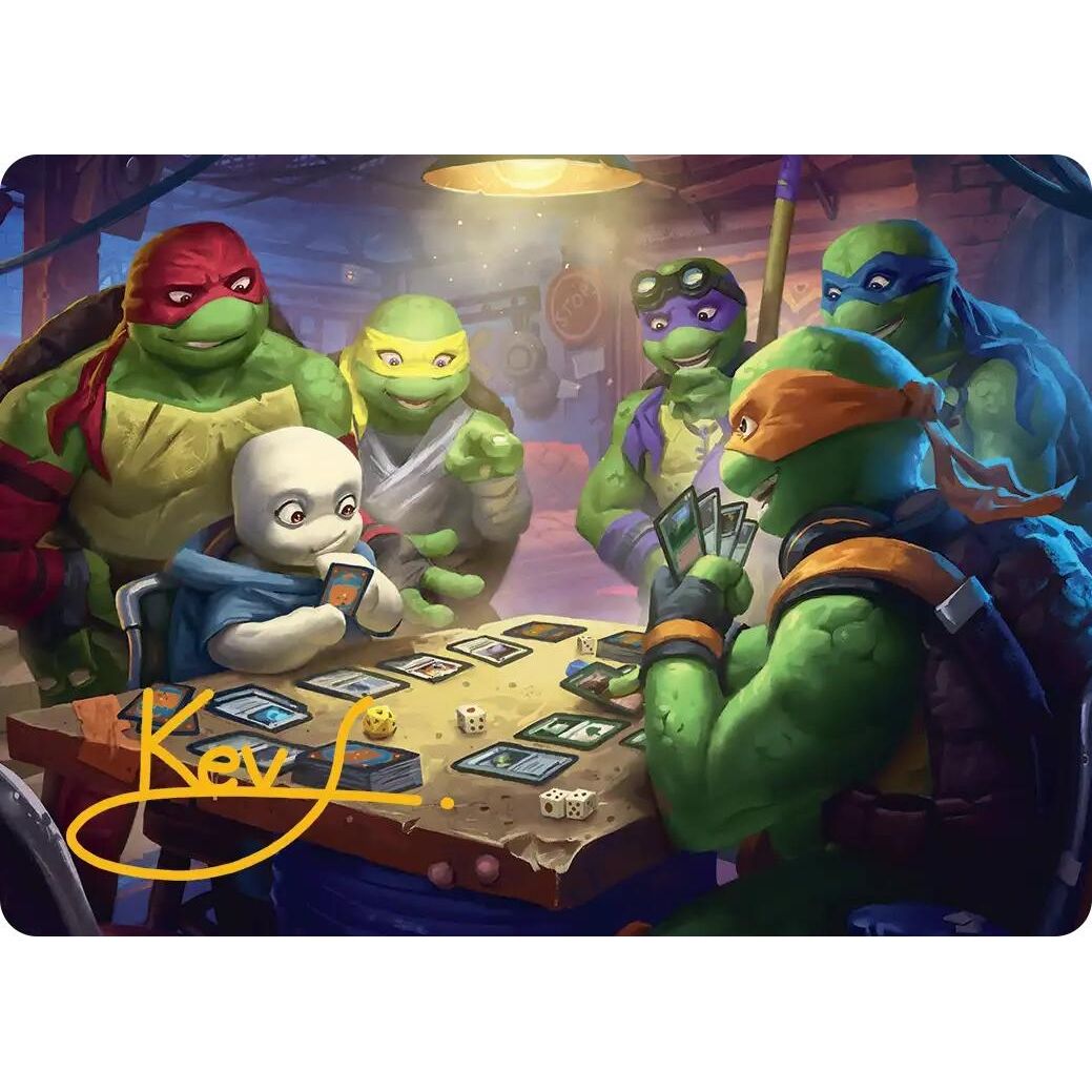 Image for Lessons from Life Art Card (Gold-Stamped Signature) (14) (Teenage Mutant Ninja Turtles) - Magic: The Gathering