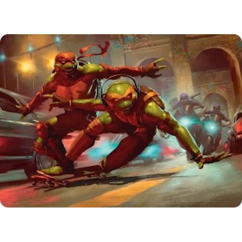 Image for Raph & Mikey, Troublemakers Art Card (17) (Teenage Mutant Ninja Turtles) - Magic: The Gathering