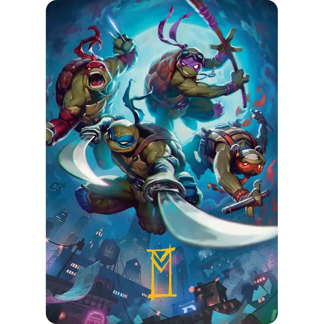 Image for Heroes in a Half Shell Art Card (Gold-Stamped Signature) (41) (Teenage Mutant Ninja Turtles) - Magic: The Gathering