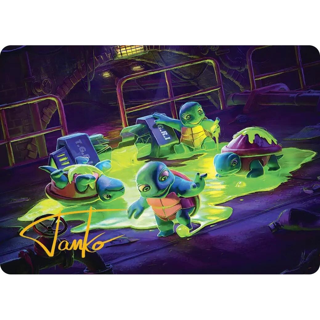 Image for The Ooze Art Card (Gold-Stamped Signature) (18) (Teenage Mutant Ninja Turtles) - Magic: The Gathering