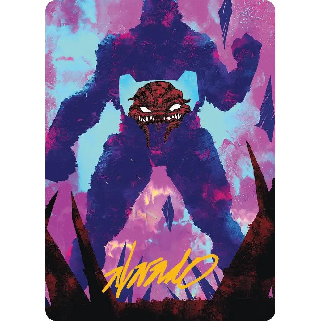 Image for Krang, Utrom Warlord Art Card (Gold-Stamped Signature) (21) (Teenage Mutant Ninja Turtles) - Magic: The Gathering