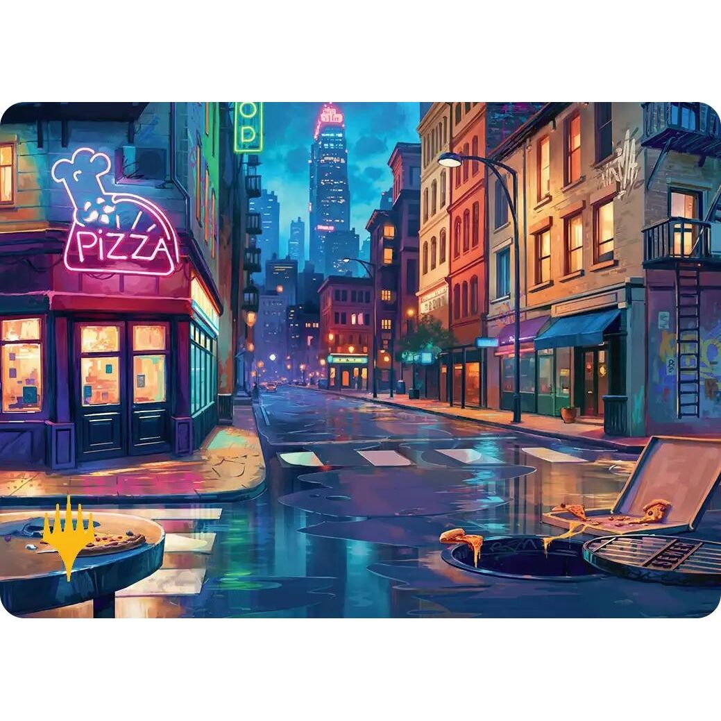 Image for Plains Art Card (Gold-Stamped) (36) (Teenage Mutant Ninja Turtles) - Magic: The Gathering