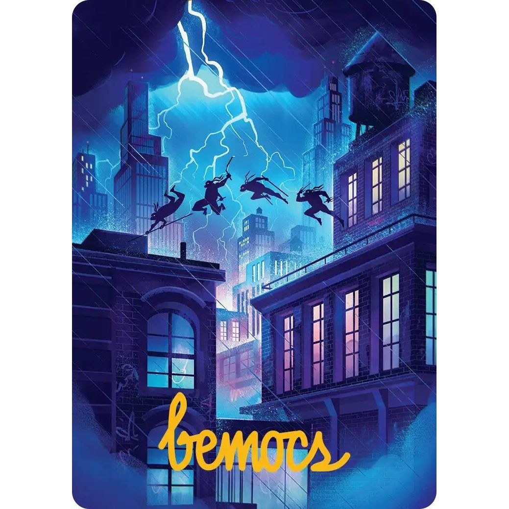 Image for Island Art Card (37/54) (Gold-Stamped Signature) (37) (Teenage Mutant Ninja Turtles) - Magic: The Gathering