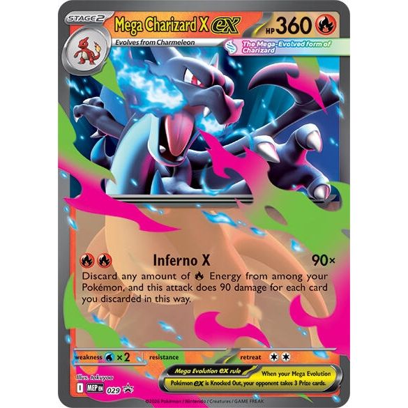 Image for Mega Charizard X ex - 029 (029) (ME: Mega Evolution Promo) - Pokemon