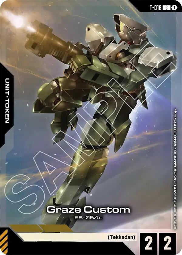 Image for Graze Custom (T-016) Token (Premium Card Collection Gundam Assemble) (T-016) (Gundam Promotional Cards) (GCG-PR) - Gundam Card Game