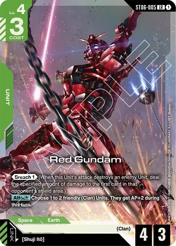 Image for Red Gundam (Premium Card Collection Gundam Assemble) (ST06-005) (Gundam Promotional Cards) (GCG-PR) - Gundam Card Game