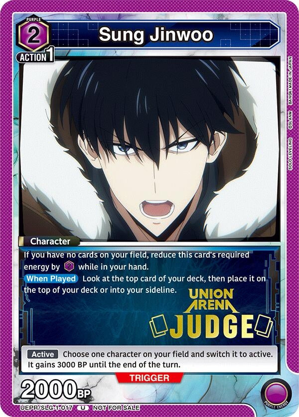 Image for Sung Jinwoo (017) (Judge) (UEPR/SLG-1-017) (Union Arena Promotion Cards) (UEPR) - Union Arena