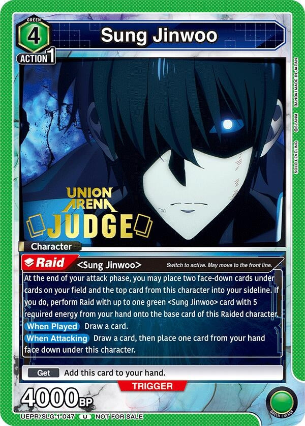 Image for Sung Jinwoo (047) (Judge) (UEPR/SLG-1-047) (Union Arena Promotion Cards) (UEPR) - Union Arena