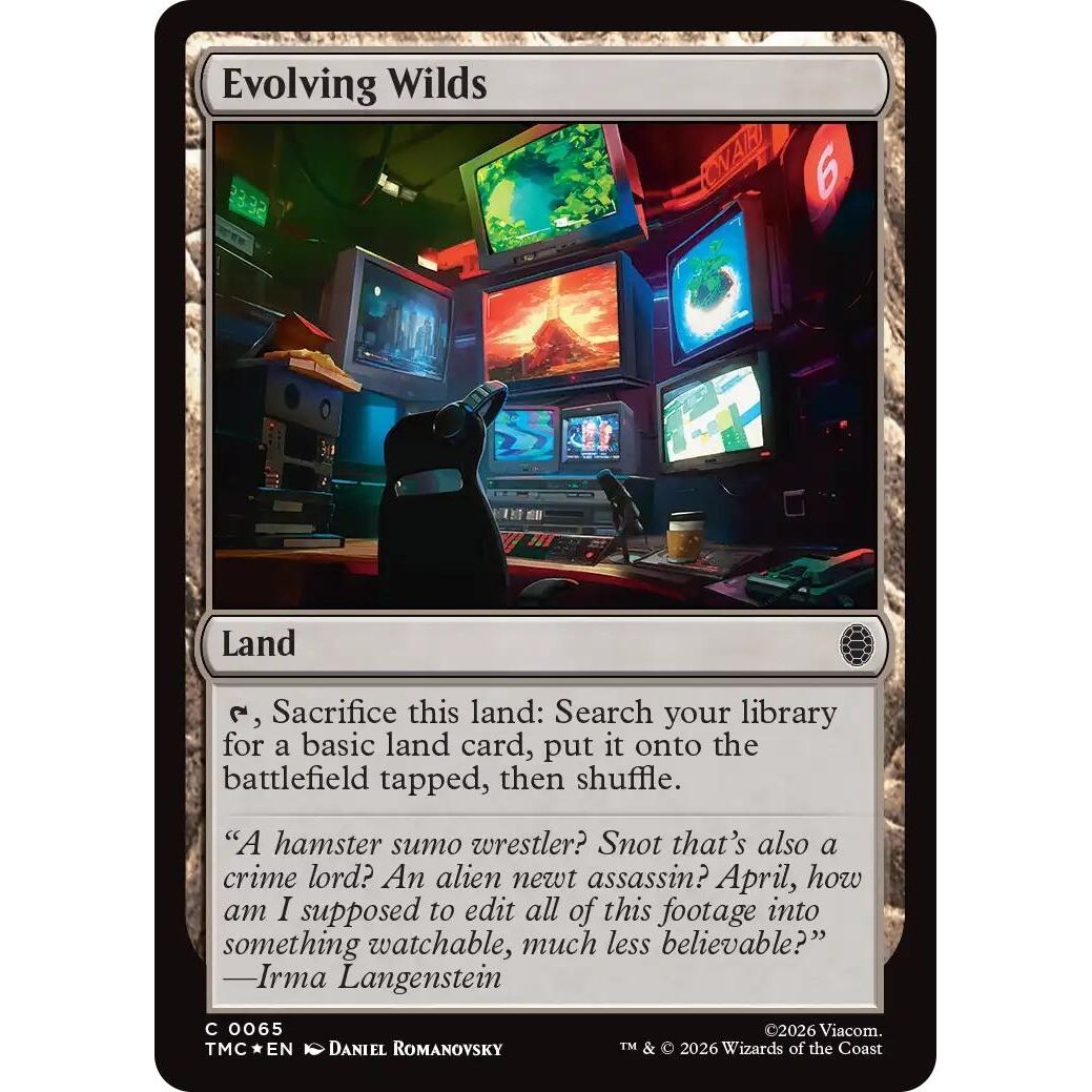 Image for Evolving Wilds (Surge Foil) (65) (Teenage Mutant Ninja Turtles) - Magic: The Gathering