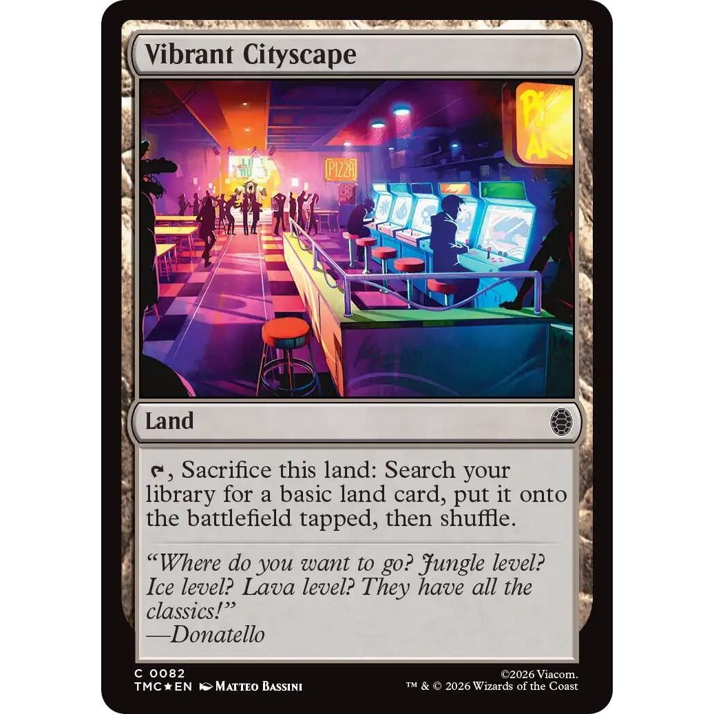 Image for Vibrant Cityscape (Surge Foil) (82) (Teenage Mutant Ninja Turtles) - Magic: The Gathering