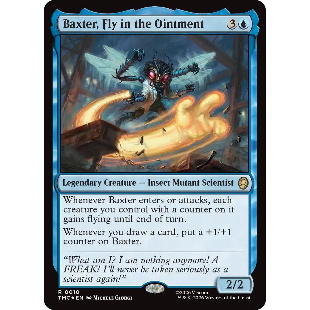 Image for Baxter, Fly in the Ointment (Surge Foil) (10) (Teenage Mutant Ninja Turtles) - Magic: The Gathering