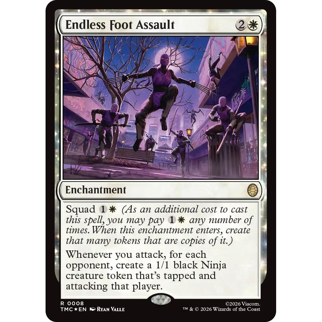 Image for Endless Foot Assault (Surge Foil) (8) (Teenage Mutant Ninja Turtles) - Magic: The Gathering
