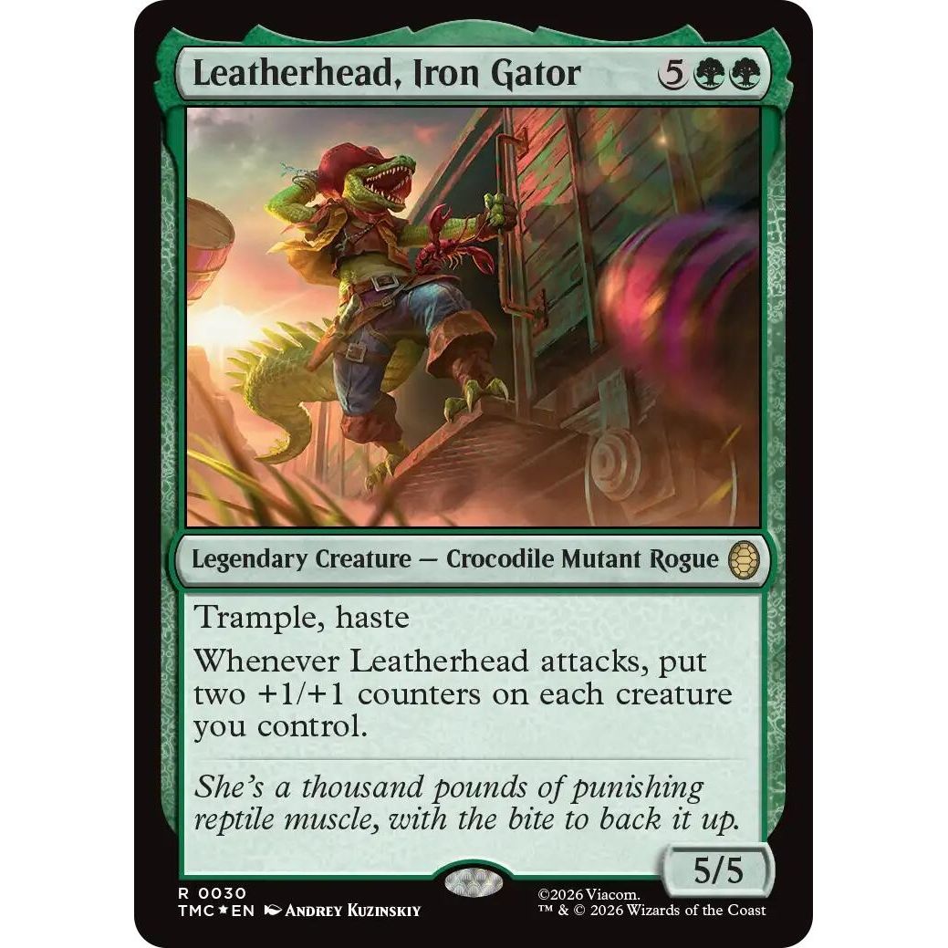 Image for Leatherhead, Iron Gator (Surge Foil) (30) (Teenage Mutant Ninja Turtles) - Magic: The Gathering