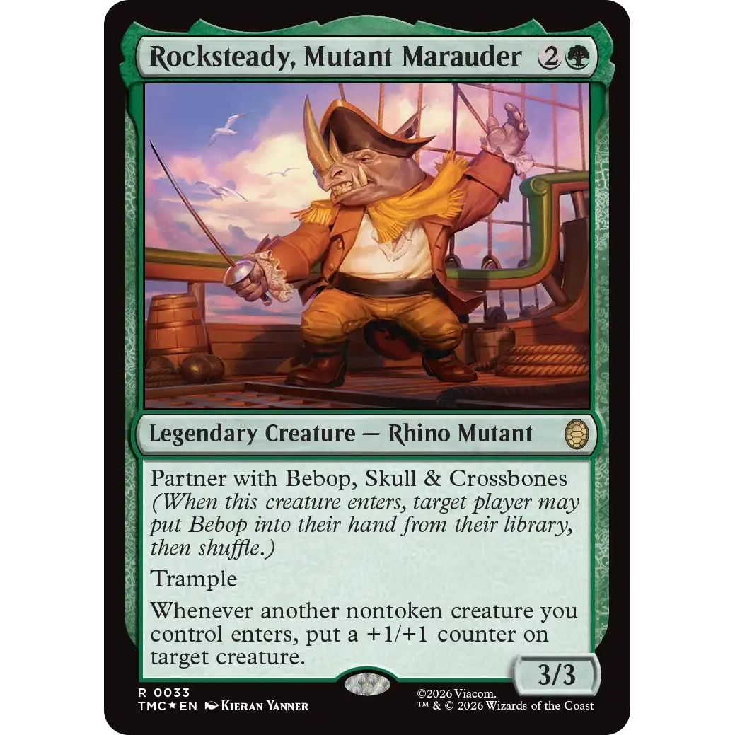 Image for Rocksteady, Mutant Marauder (Surge Foil) (33) (Teenage Mutant Ninja Turtles) - Magic: The Gathering