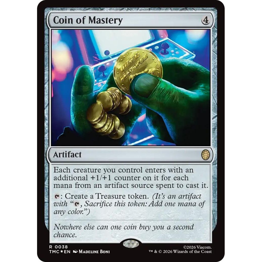 Image for Coin of Mastery (Surge Foil) (38) (Teenage Mutant Ninja Turtles) - Magic: The Gathering