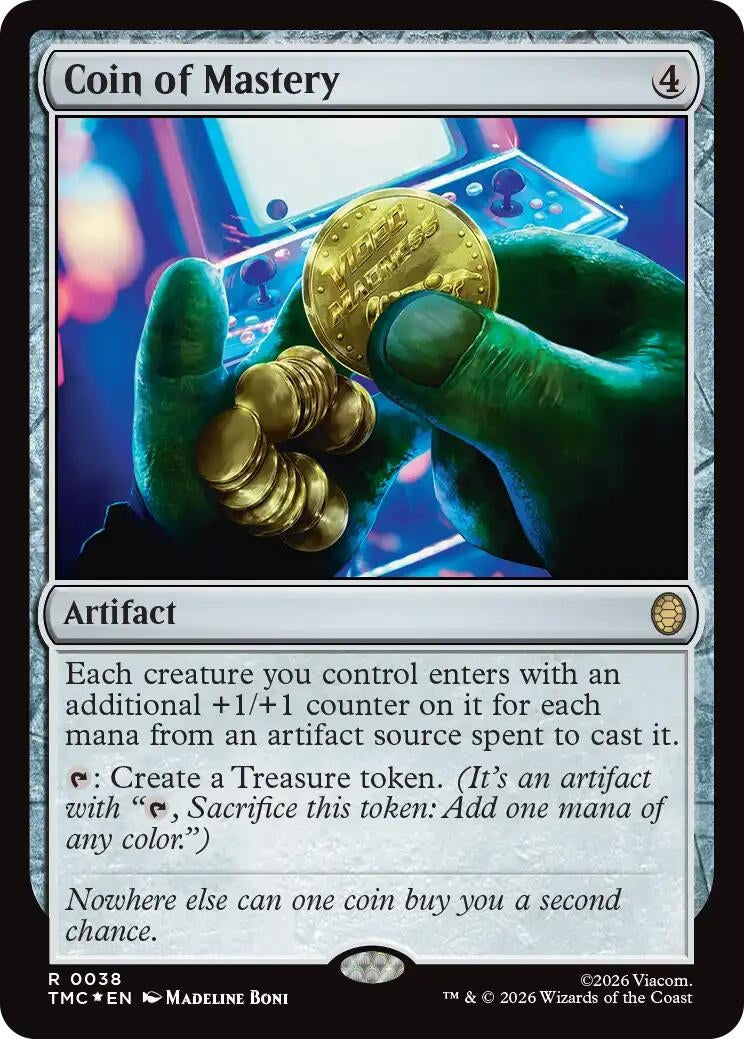 Image for Coin of Mastery (Surge Foil) (38) (Teenage Mutant Ninja Turtles) - Magic: The Gathering