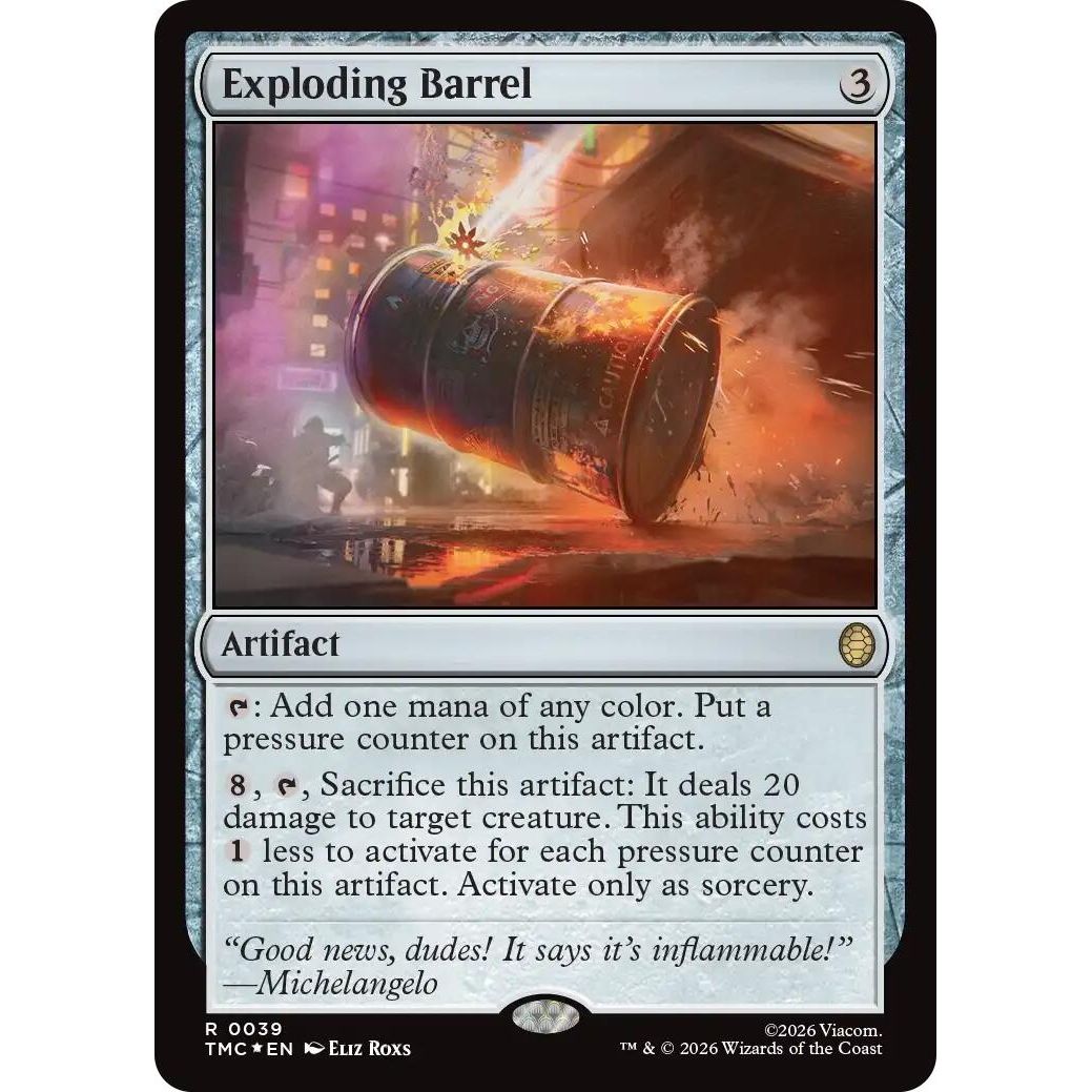 Image for Exploding Barrel (Surge Foil) (39) (Teenage Mutant Ninja Turtles) - Magic: The Gathering