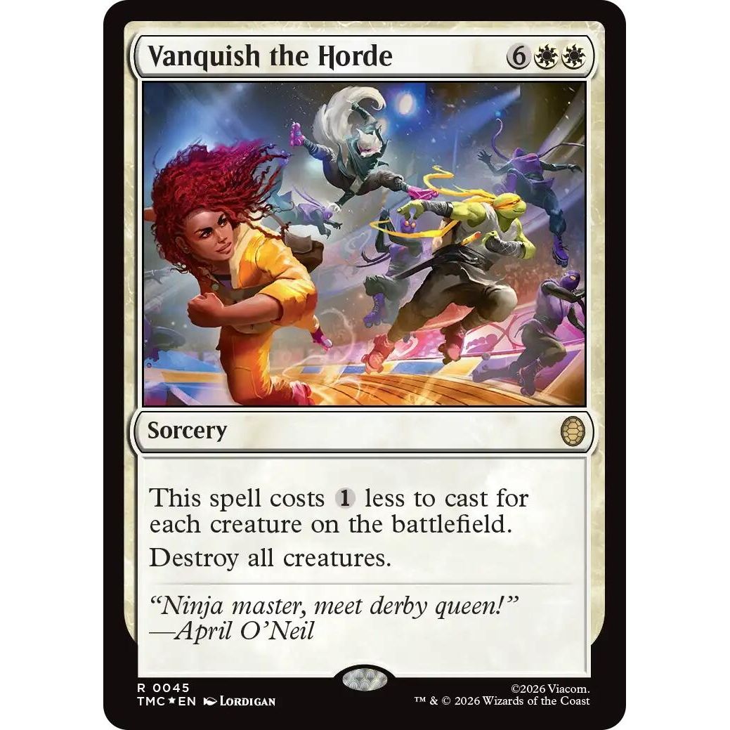 Image for Vanquish the Horde (Surge Foil) (45) (Teenage Mutant Ninja Turtles) - Magic: The Gathering