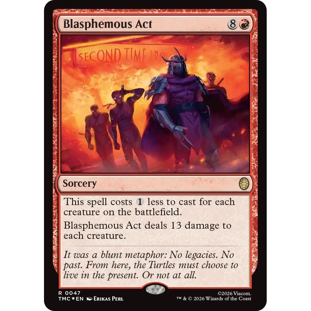 Image for Blasphemous Act (Surge Foil) (47) (Teenage Mutant Ninja Turtles) - Magic: The Gathering