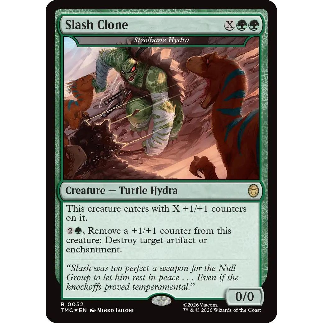 Image for Slash Clone - Steelbane Hydra (Surge Foil) (52) (Teenage Mutant Ninja Turtles) - Magic: The Gathering